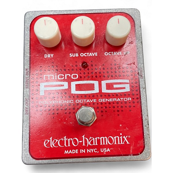 Used Electro-Harmonix Micro Pog Polyphonic Octave Generator Effect Pedal