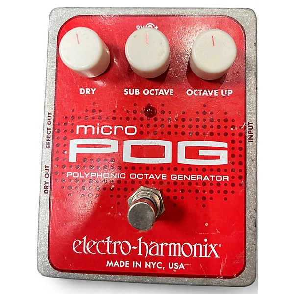 Used Electro-Harmonix Micro Pog Polyphonic Octave Generator Effect Pedal