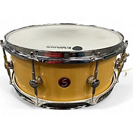 Used Sugar Percussion 14in 14X6 ALASKAN CEDAR Natural Drum