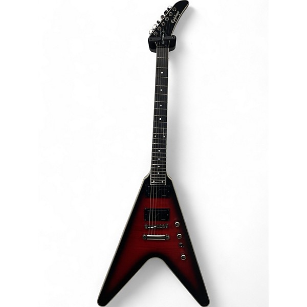 Used Epiphone DAVE MUSTAINE FLYING V PROPHECY AGED DARK RED BURST Solid Body Electric Guitar