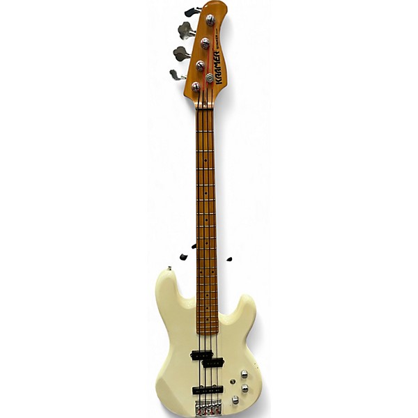 Used Kramer STRIKER 700ST White Electric Bass Guitar