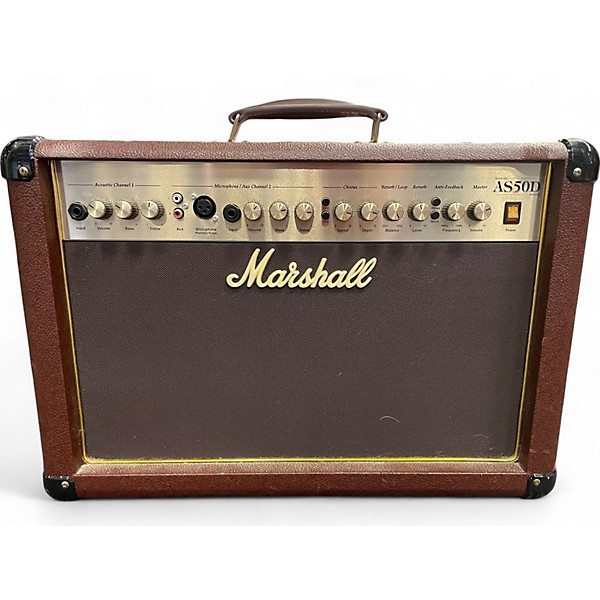 Used Marshall AS50D 50W 2X8 Acoustic Guitar Combo Amp