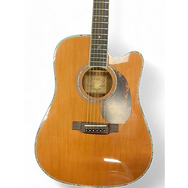 Used Zager ZAD-80CE Natural Acoustic Electric Guitar