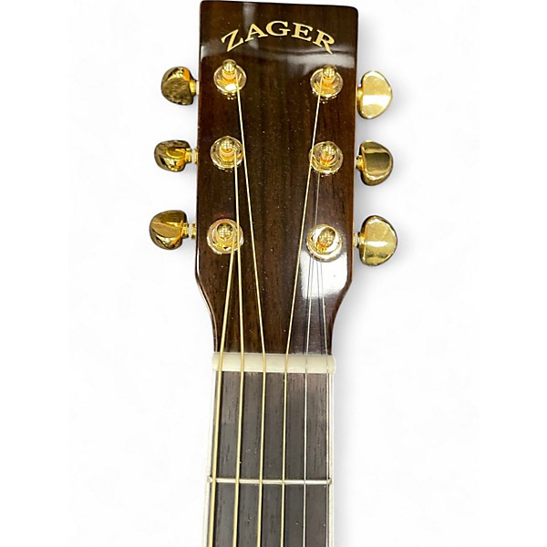 Used Zager ZAD-80CE Natural Acoustic Electric Guitar