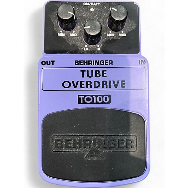 Used Behringer TO100 Tube Overdrive Effect Pedal