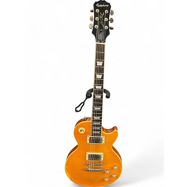 Used 2014 Epiphone LES PAUL STANDARD GREENY  Honey Blonde Solid Body Electric Guitar