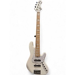 Used Cort NJS5  White Electric Bass Guitar