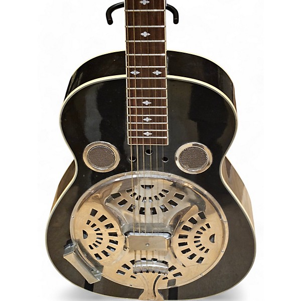 Used Rogue Resonator Spider Square Neck Black Acoustic Guitar