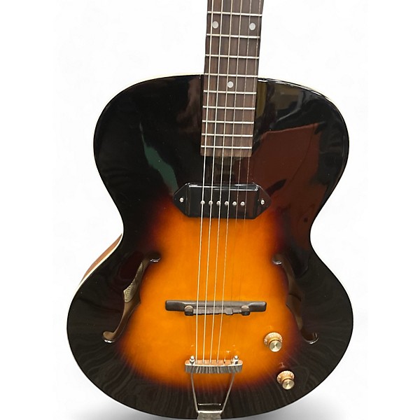 Used The Loar LH301T Vintage Sunburst Hollow Body Electric Guitar