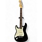 Used 1999 Fender American Standard Stratocaster Left Handed Black and White Electric Guitar thumbnail