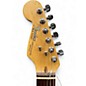 Used 1999 Fender American Standard Stratocaster Left Handed Black and White Electric Guitar