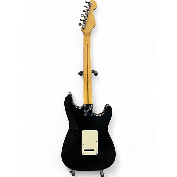 Used 1999 Fender American Standard Stratocaster Left Handed Black and White Electric Guitar