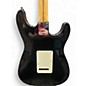 Used 1999 Fender American Standard Stratocaster Left Handed Black and White Electric Guitar