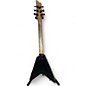 Used 2017 Schecter Guitar Research Diamond Series Monster Energy Flying V Satin Black Solid Body Electric Guitar