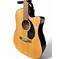 Used Fender CD60CE Dreadnought Natural Acoustic Electric Guitar