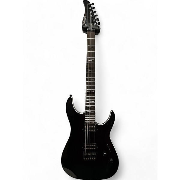 Used Schecter Guitar Research reaper-6 custom Black Solid Body Electric Guitar