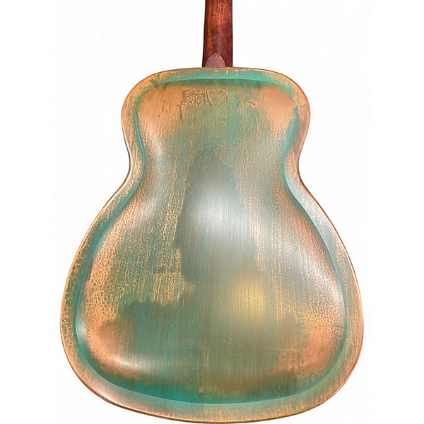 Used Recording King RM997 SWAMP DOG DISTRESSED VINTAGE GREEN Resonator Guitar