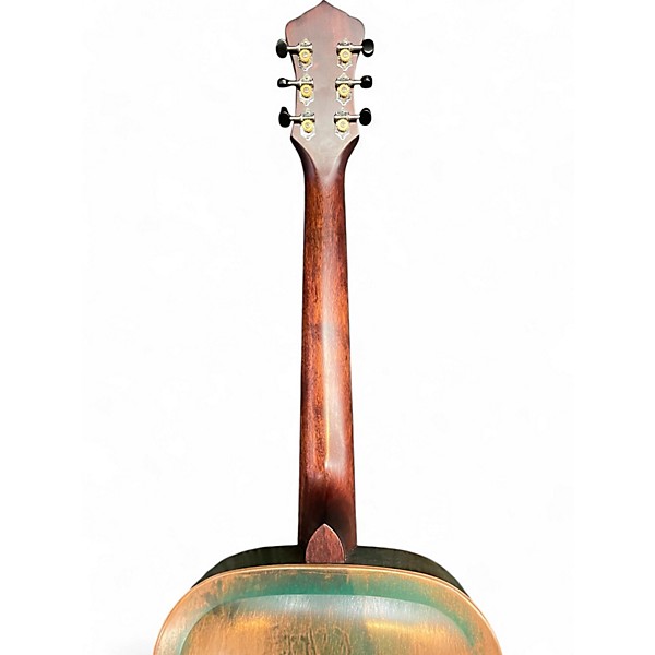 Used Recording King RM997 SWAMP DOG DISTRESSED VINTAGE GREEN Resonator Guitar