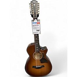 Used Taylor 652CE Honey Burst Acoustic Electric Guitar