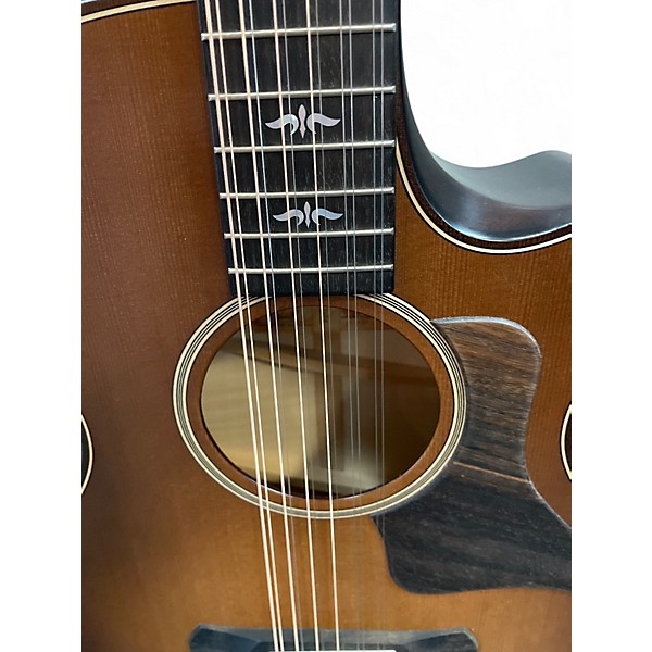 Used Taylor 652CE Honey Burst Acoustic Electric Guitar