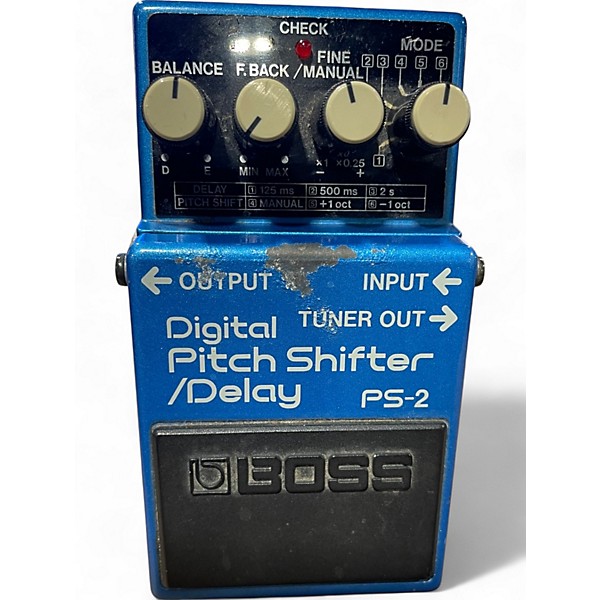 Used 1980s BOSS PS2 Digital Pitch Shifter Effect Pedal