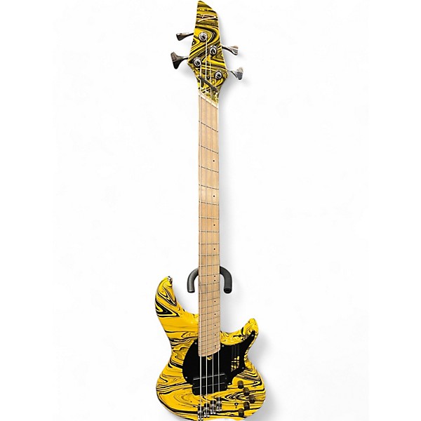 Used Dingwall NG2 NOLLY LIMITED YELLOW SWIRL Electric Bass Guitar