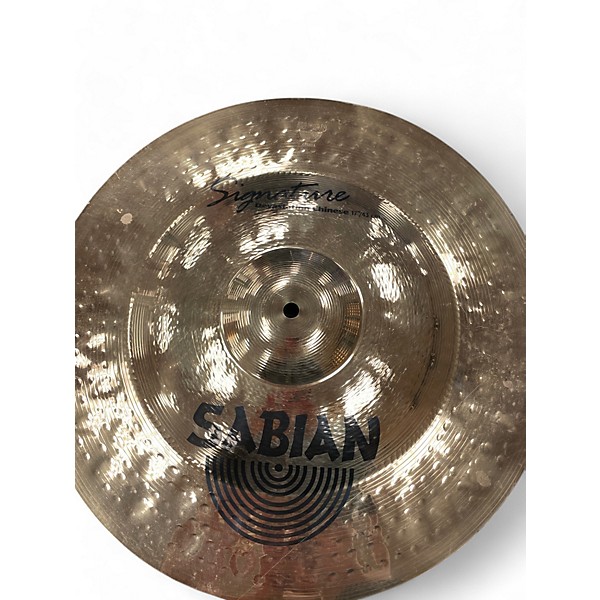 Used SABIAN 17in SIGNATURE DEVASTATION CHINES Cymbal