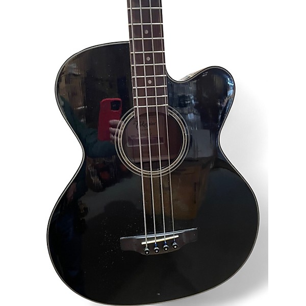 Used Takamine GB30CE Black Acoustic Bass Guitar