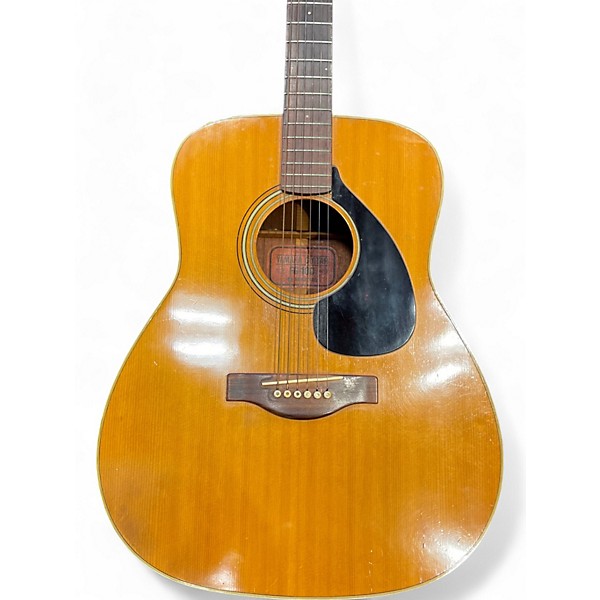 Vintage 1960s Yamaha FG180 Natural Acoustic Guitar