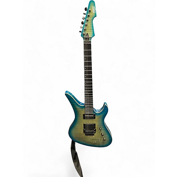 Used Schecter Guitar Research BLACKJACK SLS AVENGER FR-S  Aquaburst  Solid Body Electric Guitar