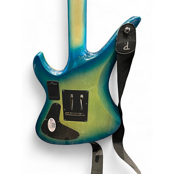 Used Schecter Guitar Research BLACKJACK SLS AVENGER FR-S  Aquaburst  Solid Body Electric Guitar