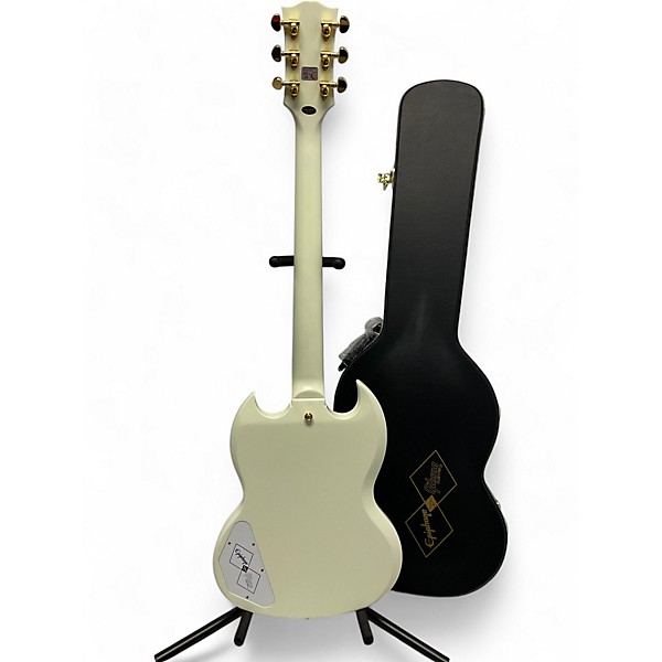 Used Epiphone 1963 les paul sg inspired by gibson Classic White Solid Body Electric Guitar