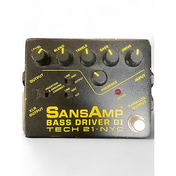 Used Tech 21 Sansamp PBDR Bass Driver DI Bass Effect Pedal