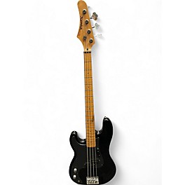 Used Samick LEFT HANDED P BASS Black Electric Bass Guitar