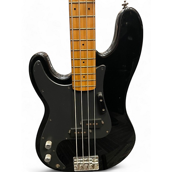 Used Samick LEFT HANDED P BASS Black Electric Bass Guitar