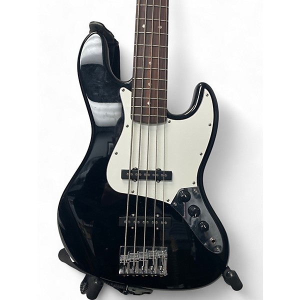 Used Squier Affinity Jazz Bass V 5 String Black Electric Bass Guitar