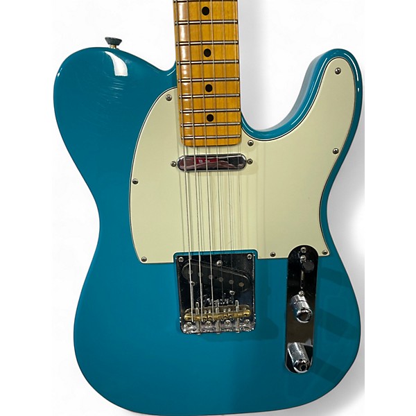 Used Fender American Professional II Telecaster Miami Blue Solid Body Electric Guitar