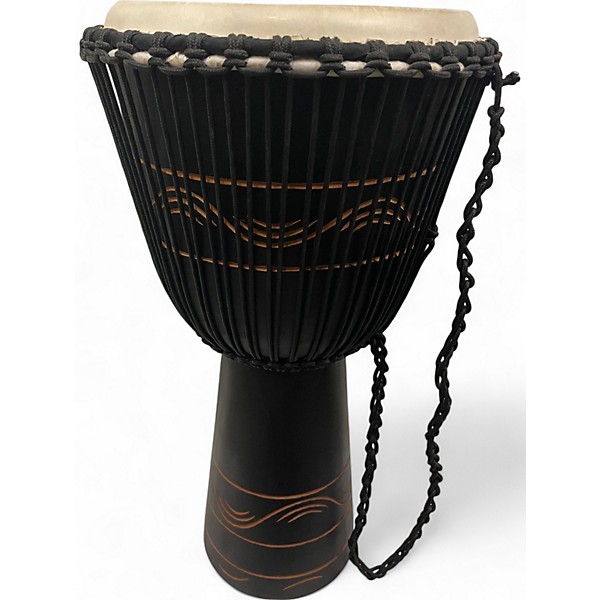 Used MEINL 12in african djembe Black Drum