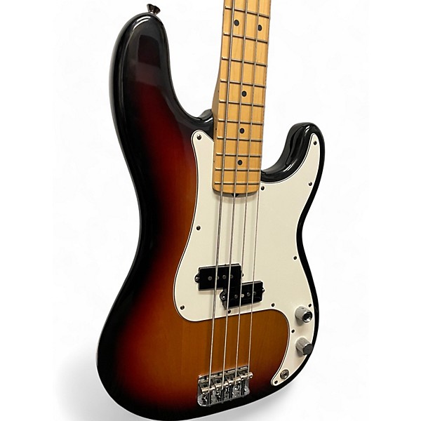 Used Fender American Standard Precision Bass Brown Sunburst Electric Bass Guitar