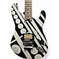 Used EVH Stripe Series Circles Black and White Solid Body Electric Guitar
