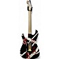 Used EVH Stripe Series Circles Black and White Solid Body Electric Guitar