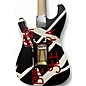 Used EVH Stripe Series Circles Black and White Solid Body Electric Guitar