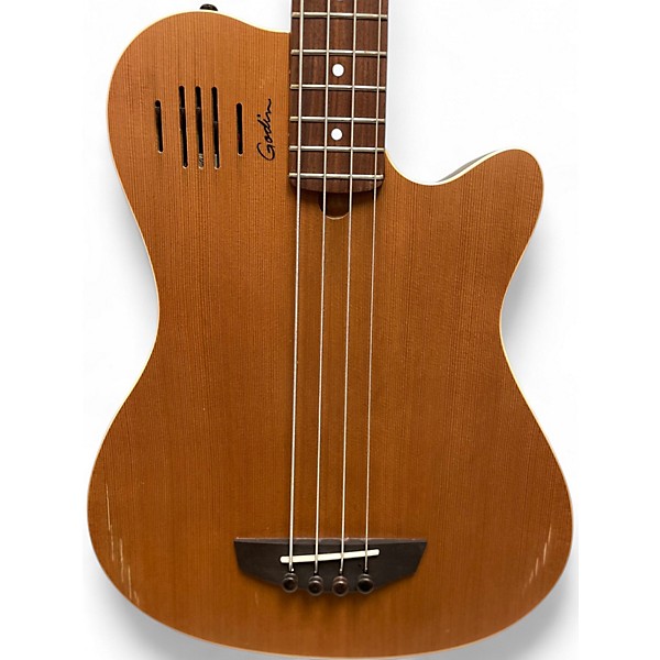 Used Godin A4 Natural Electric Bass Guitar
