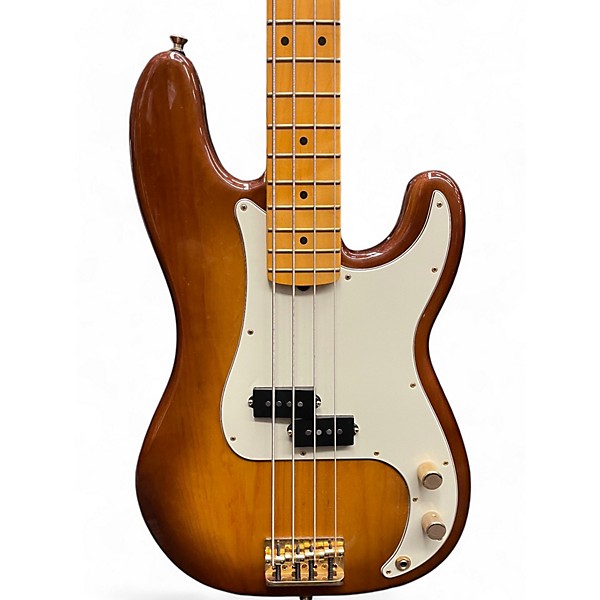 Used 2020 Fender American Professional II 75th AnniversaryPrecision Bass Bourbon Burst Electric Bass Guitar