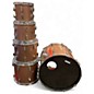 Used Tempus 5 Piece CARBON FIBER KIT COPPER CHAMPAGNE SPARKLE Drum Kit