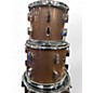 Used Tempus 5 Piece CARBON FIBER KIT COPPER CHAMPAGNE SPARKLE Drum Kit