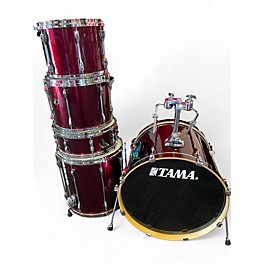 Used TAMA 5 Piece Superstar Red Drum Kit