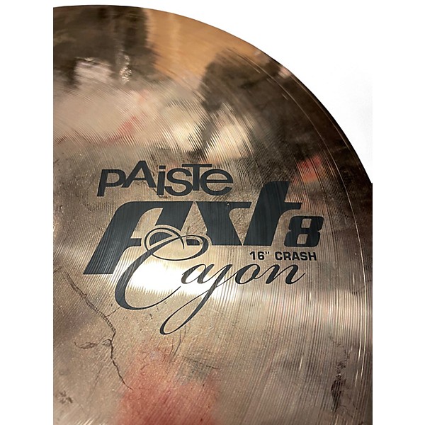 Used Paiste 16in PST8 REFLECTOR CRASH Cymbal