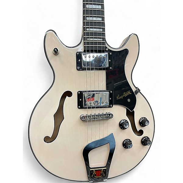 Used Hagstrom ALVAR WHITE Hollow Body Electric Guitar