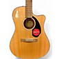 Used Fender CD60SCE Dreadnought Natural Acoustic Electric Guitar